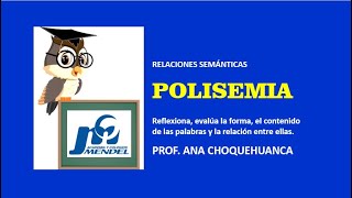 POLISEMIA Y HOMOGRAFÍA [upl. by Anoed]