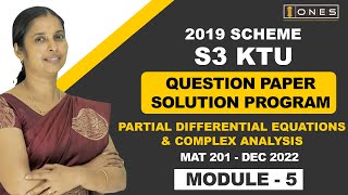 S3 KTU 2019 Scheme QP SolutionAll BranchesPARTIAL DIFF EQ AND COMP ANALYSIS MAT201Mod 5 DEC2022 [upl. by Brawner165]