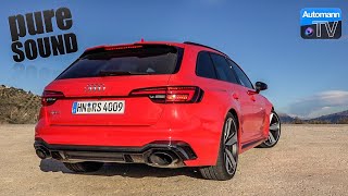 2018 Audi RS4 450hp  pure SOUND 60FPS [upl. by Atinat]