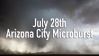 July 28th 2024  Arizona City Microburst [upl. by Bucky]