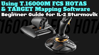 Using Thrustmaster T16000M FCS HOTAS amp TARGET Software for IL2 Beginner Guide [upl. by Pilif]