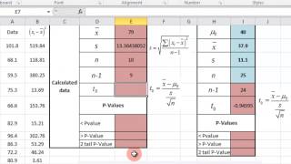 Hypothesis Testing Population Mean  Excel [upl. by Alvira123]