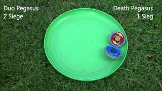 Beyblade Duo Pegasus vs Death Pegasus [upl. by Mikal]