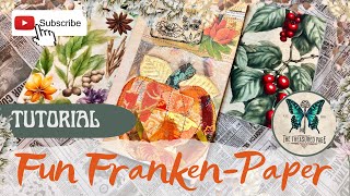 Junk Journal Ephemera Ideas FrankenPaper envelope amp Pumpkin Collage Tutorial [upl. by Annoet]