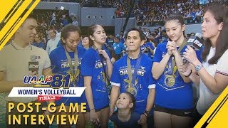 UAAP 81 WV Finals Game 3 UST vs ADMU  PostGame Interview  May 18 2019 [upl. by Hennessy383]