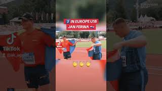 🎉 Shot Put Men Final CELEBRATION European U18 Championships 2024 trackandfield nation sports [upl. by Ojeibbob489]