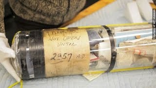 MIT Ignores Note Cracks Open Time Capsule 942 Years Early  Newsy [upl. by Ahsilrak]