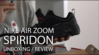 Nike Air Zoom Spiridon Black Unboxing Review [upl. by Yesllek]