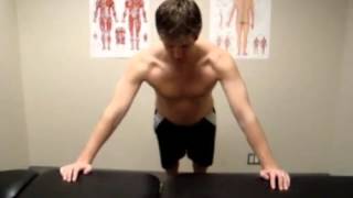 Counter Top Push Ups shoulder control amp strength [upl. by Nulubez189]