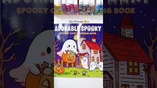 Flip Through Adorable Spooky Coloring Book 🎃🖍️ coloringbook spookycute [upl. by Rochkind]