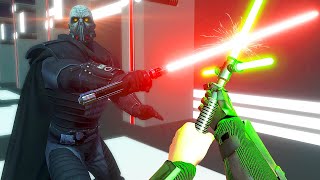 JEDI Takes on Powerful Sith Lord  Blade and Sorcery VR Mods [upl. by Nigem]