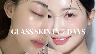 How to achieve glasss skin In 7 Days🌷 [upl. by Notsa]