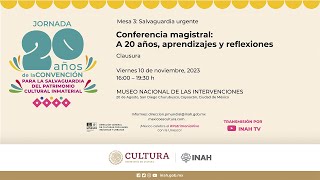 Jornada 20 años de la convención para la salvaguardia del Patrimonio Cultural Inmaterial Clausura [upl. by Eiro]