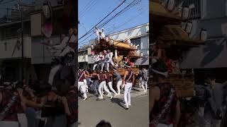 王水町だんじり ぶんまわし 蓑之辻 祭り だんじり 羽曳野市 地車 [upl. by Bianca501]