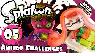 Splatoon Amiibo Challenges Part 5  Inkling Girl Amiibo Unlockable 5 FaceCam  HD1080P [upl. by Zinah]