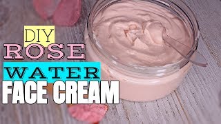 DIY 🌹ROSEWATER FACIAL CREAM  Oslove Holiday Series Part 3 [upl. by Georglana]