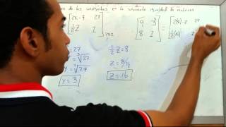 Igualdad de Matrices Determinar los valores de las incógnitas en la igualdad de matrices [upl. by Nimoynib]