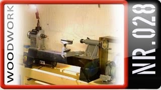 Maschinenbett neu lackieren Drechselbank Wood lathe [upl. by Ainoyek]