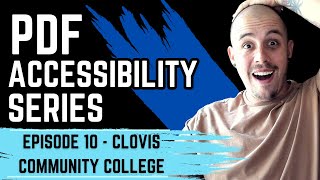 How to make PDFs Accessible with Adobe Acrobat Pro DC Episode 10 Clovis Community College [upl. by Swetlana495]