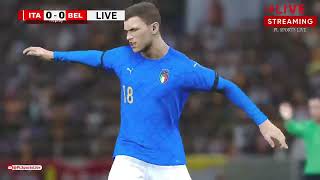 Italy vs Belgium  UEFA Nations League 2024  eFOOTBALL PES21 Gameplay PLSL 675 [upl. by Benkley]