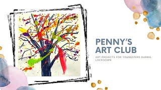 Paint Jackson Pollock Inspired Trees [upl. by Hadihahs]