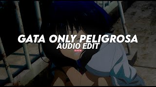 gata only x peligrosa  remix  floyymenor Slowed  edit audio [upl. by Dev527]