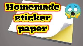 Diy homemade sticker paperHow to make sticker paper at homeHomemade sticker papersticker paper [upl. by Novehs]