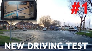 Real Example 1 of New Test Route with Sat Nav  Driving Test [upl. by Ahsinit727]