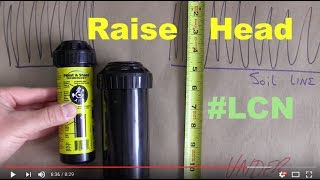 Raise and Replace In Ground Sprinkler Head For Beginners [upl. by Bordy50]