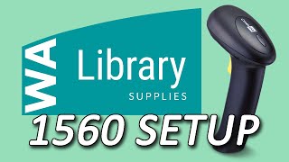 Cipherlab 1560 Wireless Scanner Setup  WA Library Supplies [upl. by Valida]