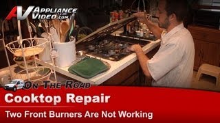 Tappan Cooktop Repair  Two Front Burners Are Not Working  142609 [upl. by Pfister]