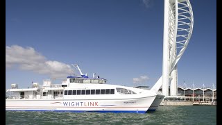 leaving Portsmouth in a catamaran [upl. by Faria]