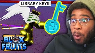 LIBRARY KEY FIRST TRY DEATHSTEP BLOX FRUITS ROBLOX [upl. by Ahel984]