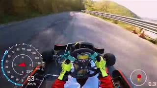 HillClimb Kart 125cc Gattorna Uscio 2019 [upl. by Airrej607]