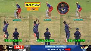 Mayank Yadav Bowling vs RCB  Mayank Yadav 1567 kmph Video  Mayank Yadav 157 kph vs RCB Yesterday [upl. by Idur]