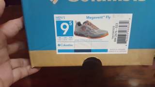 Columbia shoes  megavent fly amp drainmaker iii unboxing [upl. by Navetse]