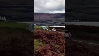 Exhaust backfires at Mull Rally🔥 [upl. by Ahsitra]