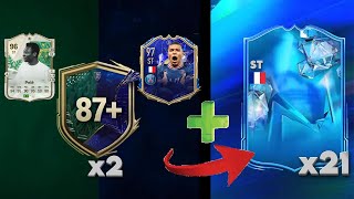 x2 87 MIXED PLAYER PICKS amp 21 PLAYER PACKS FC 24 Ultimate Team [upl. by Makell]