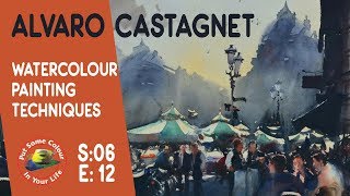 Alvaro Castagnet watercolour painting techniques and tutorial I Colour In Your Life [upl. by Euqinor]