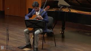 AIRES SUREÑOS performed by exceptional guitarist Sebastián Molina at Manhattan School of Music NYC [upl. by Izak]