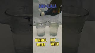 SIMPLE EXPERIMENT 💦cold water vs🌪️ hot water😱 EXPERIMENTshortvideo short physics science mcq [upl. by Aytak606]