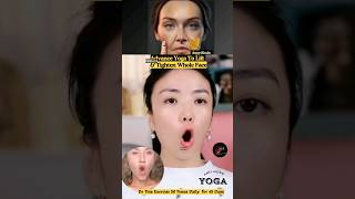 Advance Yoga To Lift amp Tighten Whole Face  AntiAging yoga wrinkles botox antiaging shorts [upl. by Nnaitsirk369]