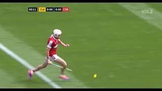 TIM OMAHONY POINT AFTER JUST 15 SECONDS CORK V CLARE  2024 ALL IRELAND HURLING FINAL [upl. by Stralka893]