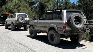 LX450 80 Series Land Cruisers and a Rubicon Jeep do John Bull [upl. by Akinahs]