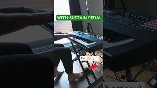 Sustain Pedal WITH vs WITHOUT [upl. by Wight]