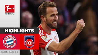 FC Bayern München  1 FC Heidenheim 42  Highlights  Matchday 11 – Bundesliga 202324 [upl. by Benedict]