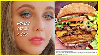 What I Eat In A Day  Emma Chamberlain Harpers Bazaar  Freelee reacts [upl. by Nord9]