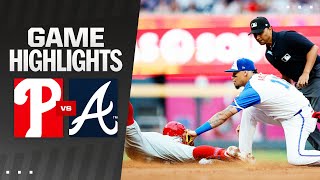 Phillies vs Braves Game Highlights 7624  MLB Highlights [upl. by Roze41]