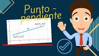 ECUACIÓN DE LA RECTA  PUNTO PENDIENTE 📈 Ejercicio resuelto [upl. by Cristionna]