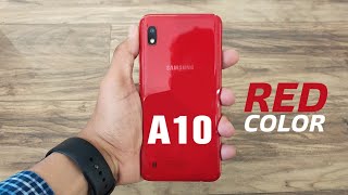 Samsung A10 New Red Color  AllStuff [upl. by Tilden]